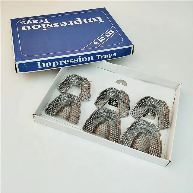 Stainless steel artificial disposable dental impression tray