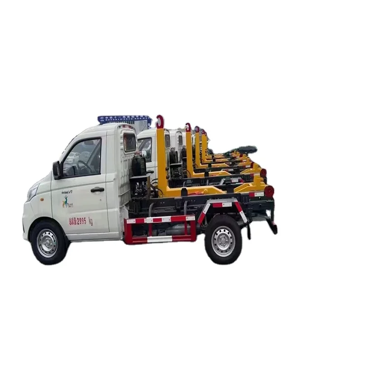 3 tons Sanitation Waste Collect Garbage Truck  hook lift garbage truck