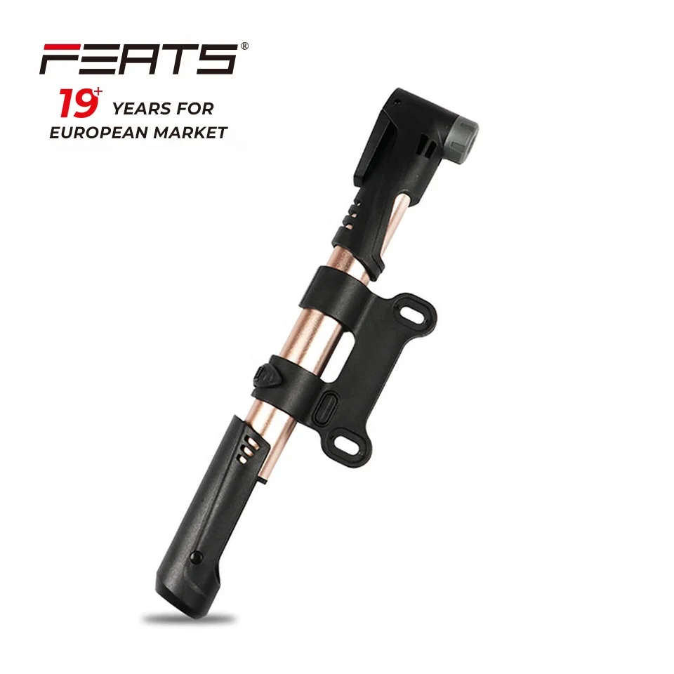 Portable Mini Bicycle Pump Max 130 Psi Fits Presta & Schrader, Road Mountain Bikes, E-scooter,Ball