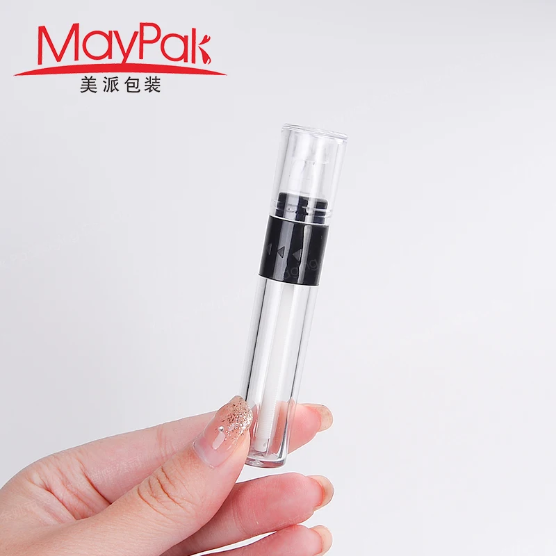 2021Hot new design 5ml lipgloss tubes custom wholesale empty clear cylinder  lip gloss tubes container