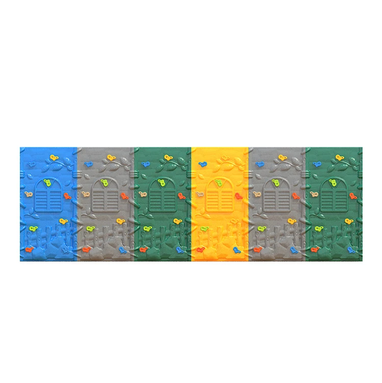 Plastic Indoor Kids Rock Climbing Walls Portable Moving For Sale
