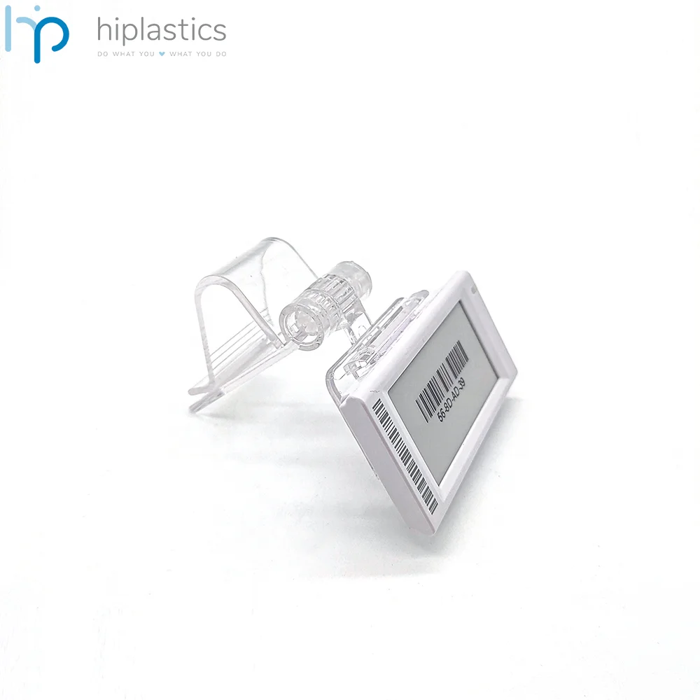 Hiplastics HYZ13005 оптовая продажа розничная прозрачная пластиковая инъекция ESL держатели ценовых этикеток зажим для аквариума
