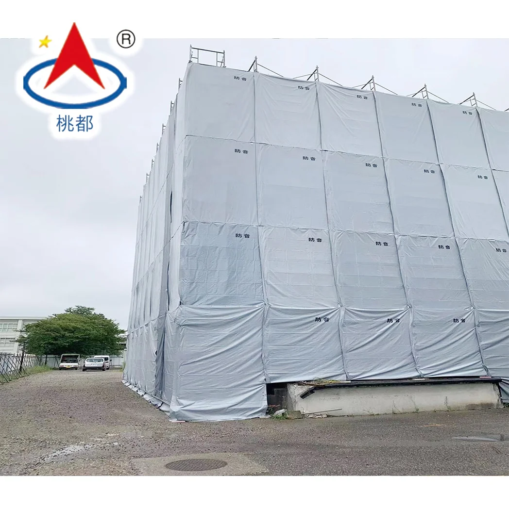 Acoustical noise barrier for soundproof and acoustical fencing and scaffolding sheet