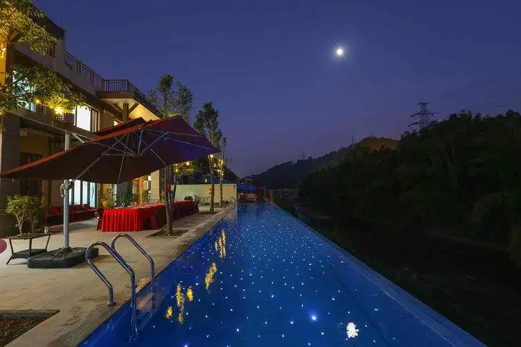 bright pmma multi core optic fiber swimming pool star sky effect decoration led lights under water light