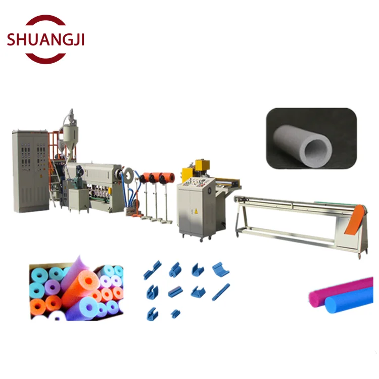 pe foam pipe machine  Rod Extrusion Machine Line Foam Pipe Extruder pe foam sheet machine