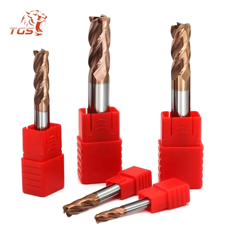 TGS Hot Sale Tungsten Steel Tool Cnc Machine Hrc55 Endmill SHAZAM Top Milling Cutter Kit Milling Machine Tools