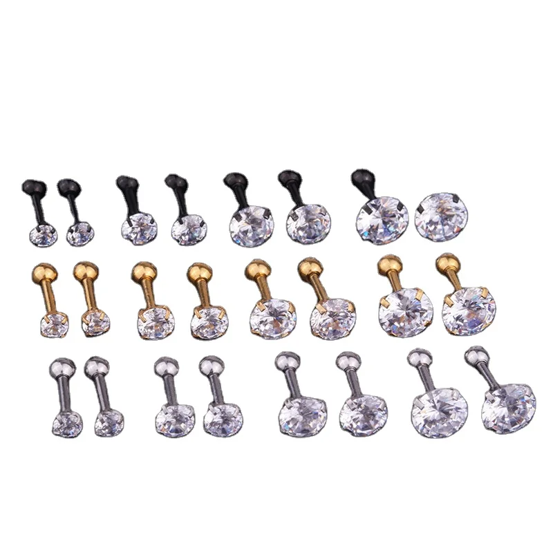 minimalist 925 sterling silver gold vermeil marquise cubic zirconia barbell stud earrings for women