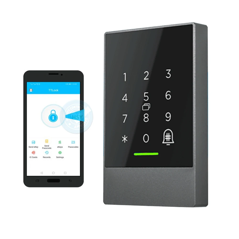 TTlock App открытый режим умный дом водонепроницаемый автономный считыватель сенсорная клавиатура WIFI контроль