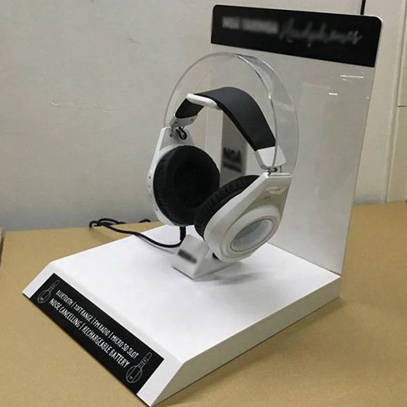 Custom Acrylic Electric Equipment Display Stand Bluetooth Headphones Display Rack