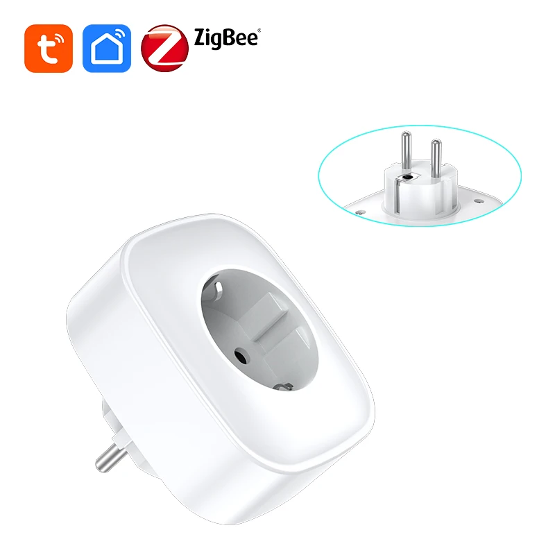 BSD63 EU Smart Plug tuya zigbee mesh with energy monitor 16a 20a can firmware custom base on esp series smart home products