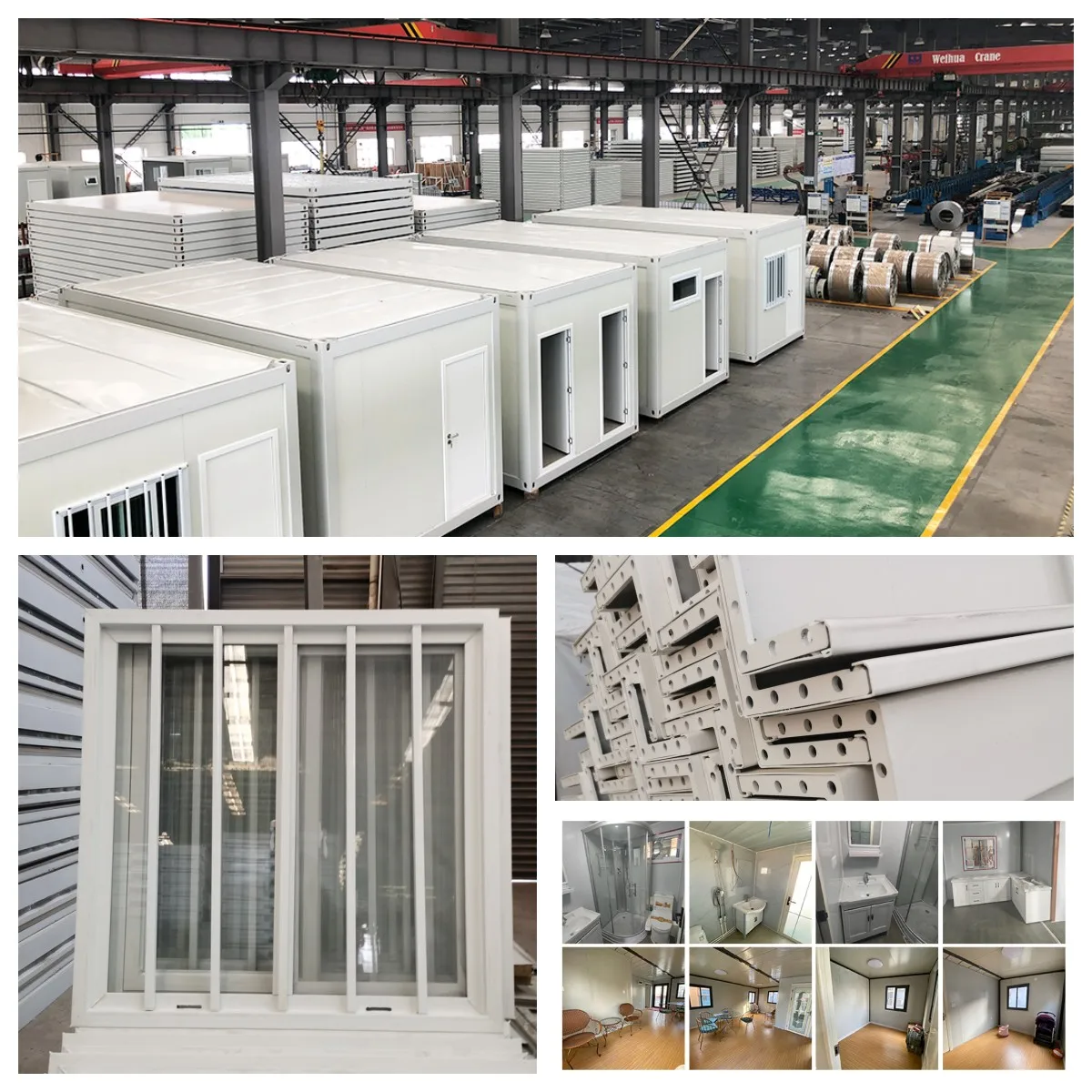 Flat Pack Mini Casa Foldable Prefab Homes Prefabricated 20ft Office Folding Container House