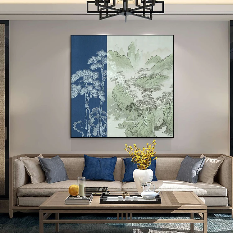 embroidery Modern light luxury style painting of birds decorative painting traditional chinese painting horse wall art