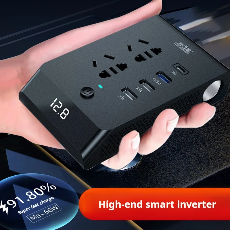 car inverter Turn changer 12 Volt 24v Turn 220v High-power truck car power socket charging transformer