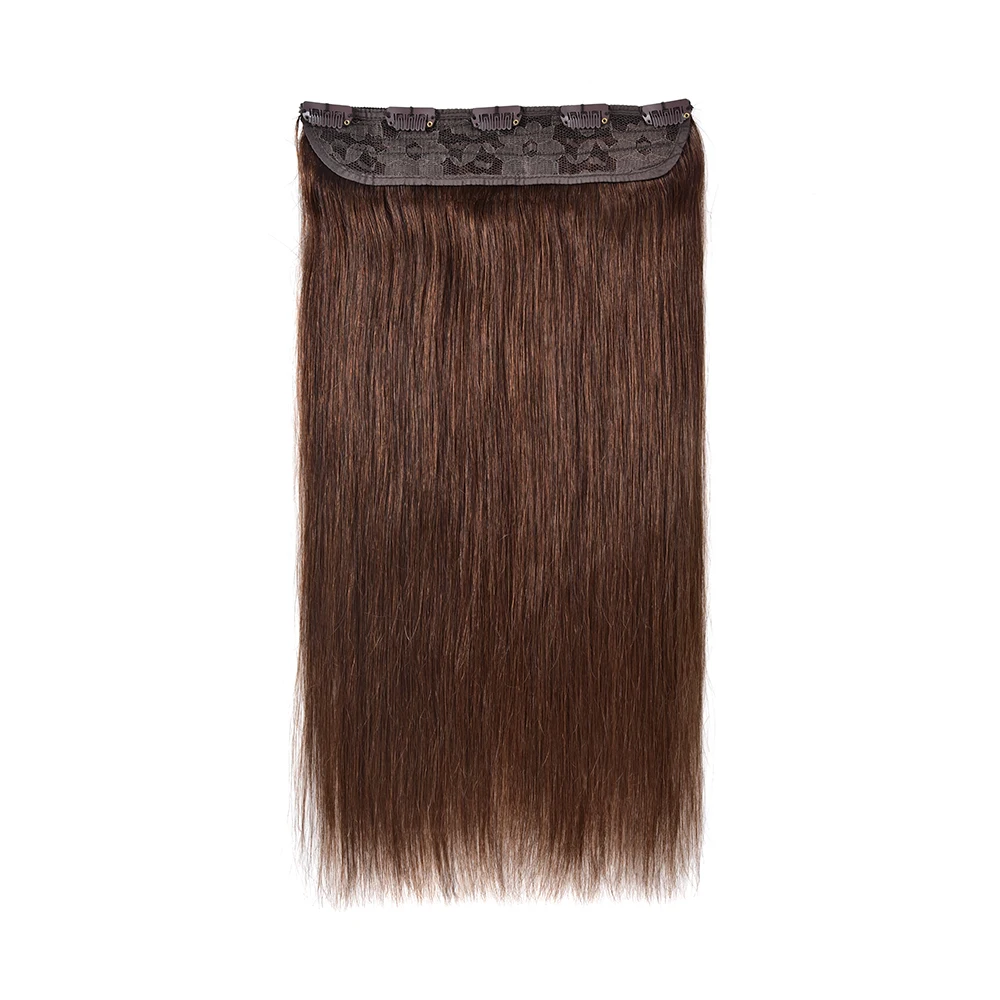 ISWEET Remy Brazilian Virgin Hair Extension One Piece Human Hair Extension Clip In