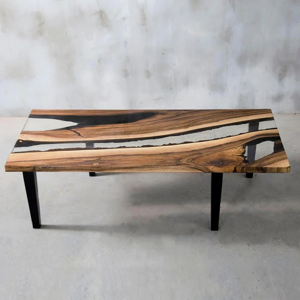 High Quality Epoxy Resin Dining Table New Design Luxury Nordic Simple Tea Table Steady Large Board Tea Table