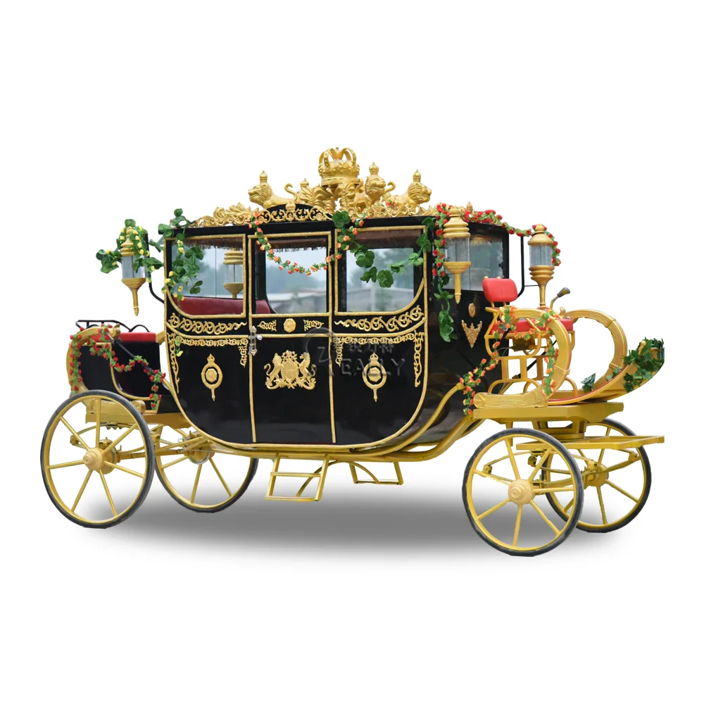 OEM Newest Wedding and Sightseeing Horse Drawn Carriage and Electric Horse Carriages for Sale