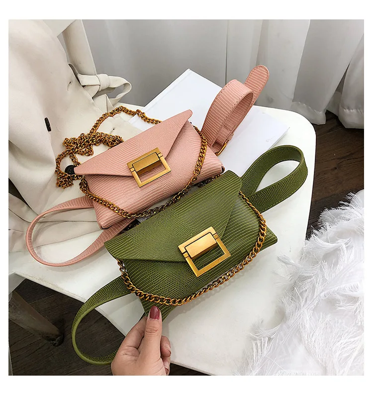 Многофункциональная поясная сумка для мужчин и женщин, легкая спортивная уличная сумка в виде ящерицы, кожаный кошелек для девушек, весна-лето