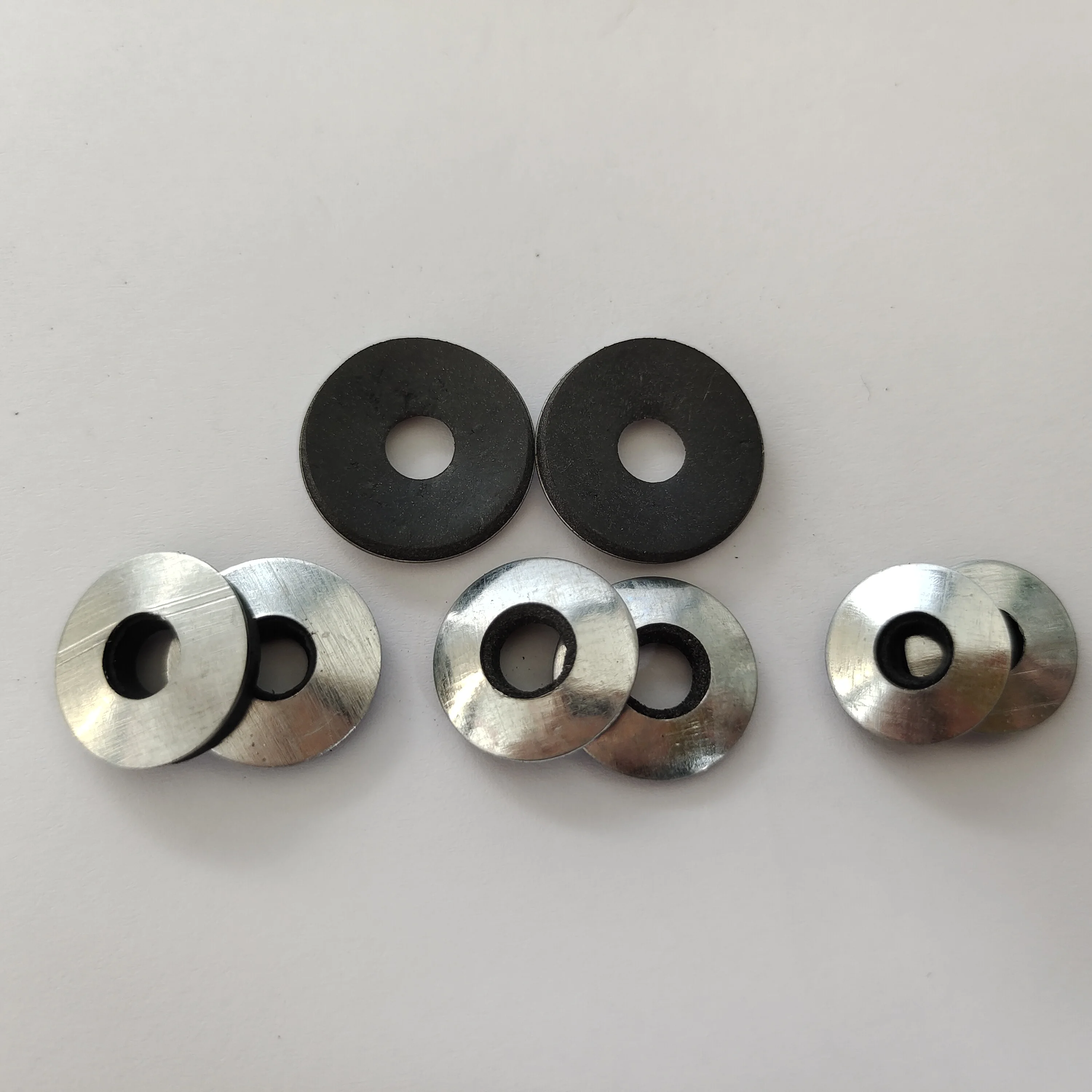 Круглая черная шайба EPDM, резиновая скрепленная шайба, плоские шайбы из нержавеющей стали