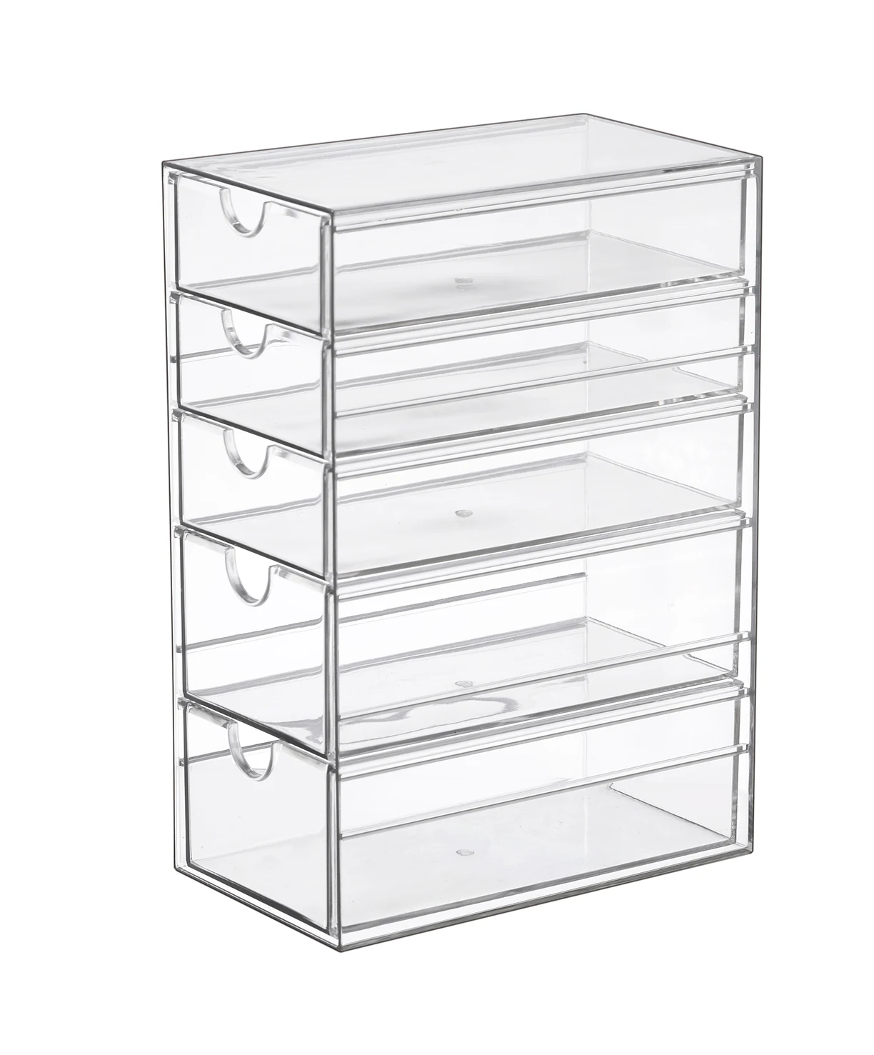 Transparent Stackable Plastic Storage Drawers Bathroom Makeup Storage Box Dressers Sinks Kitchen Cabinets