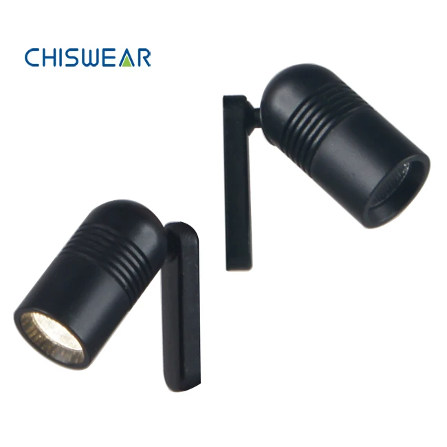Mini Black Track Light for Jewelry, Display Case Light Fixtures CHIB7520-P-1W