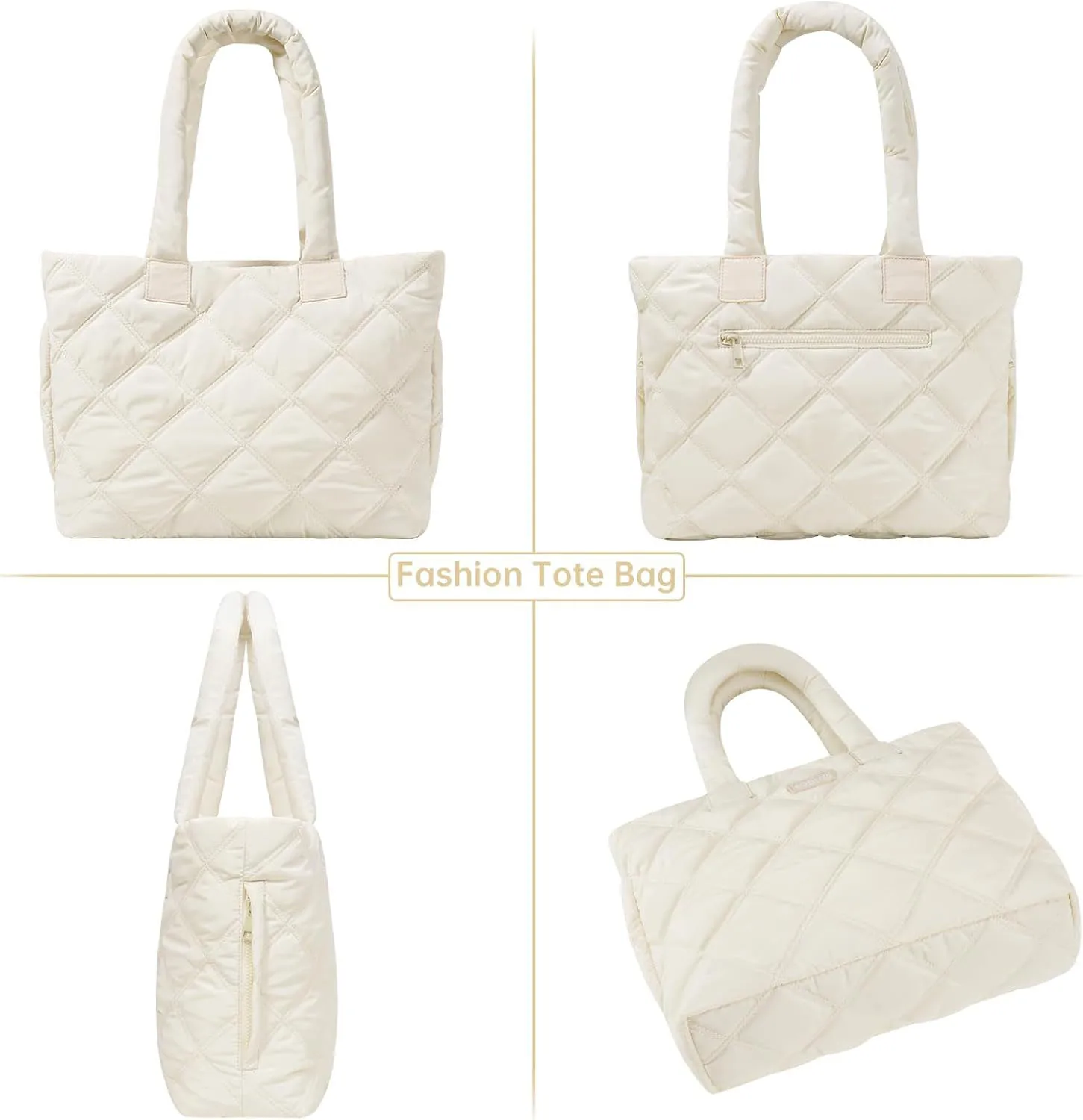 Best Price Light weight Women Tote Bag Pleated Cotton Check Bag Waterproof Laptop Women Tote bag