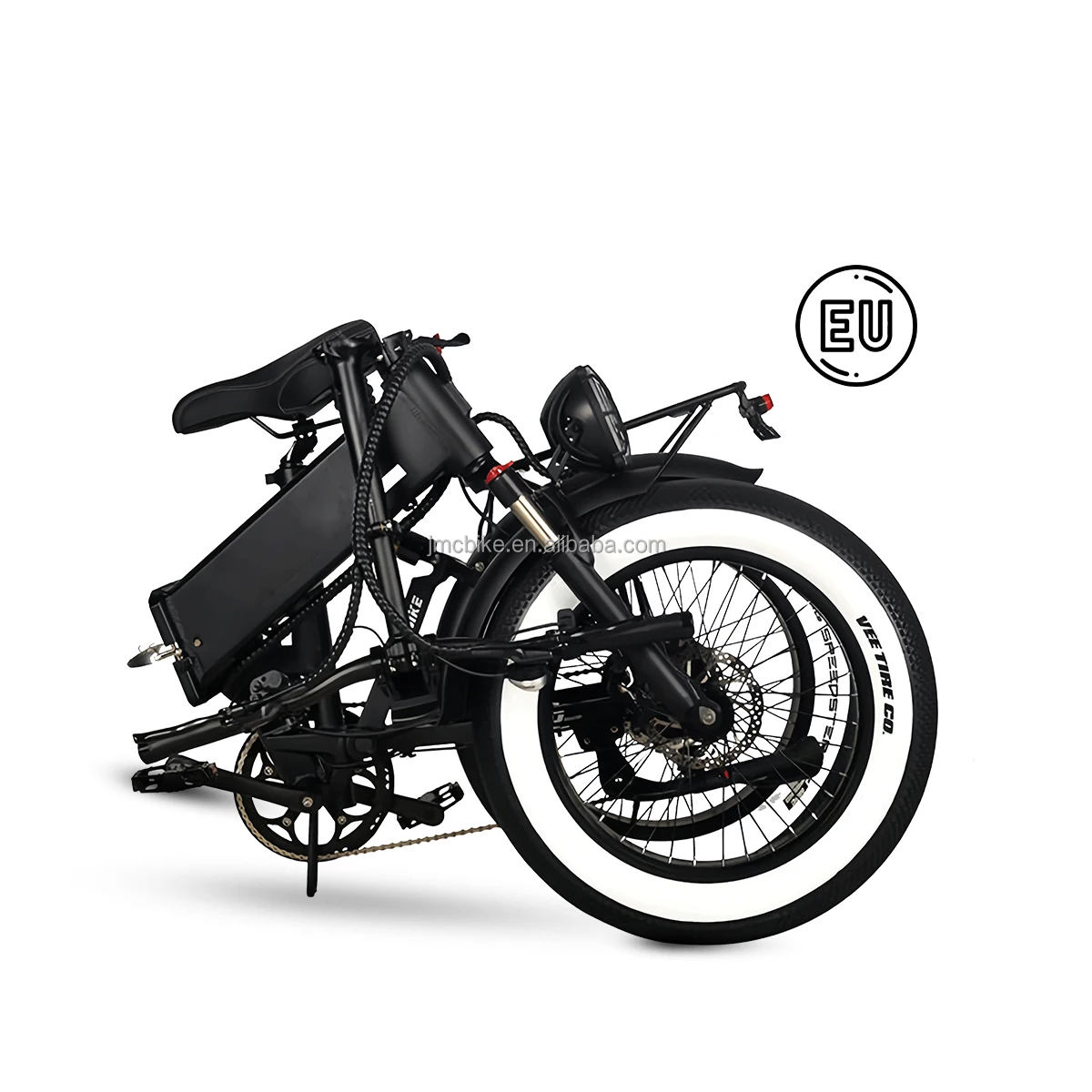 Eu Stock 48V 750W Lithium Battery Power Supply Stock Full Suspension Folding Ebike 20 Inch Fat Tire Electric Bicycle