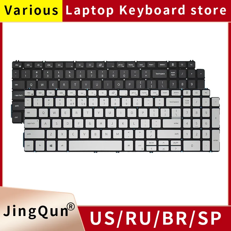 Original US/SP/Ru Laptop Keyboard For Dell Inspiron15 7500 7501 5501 5590 3501 3505 5502 5505 5508 5509 P85F P102F Backlight