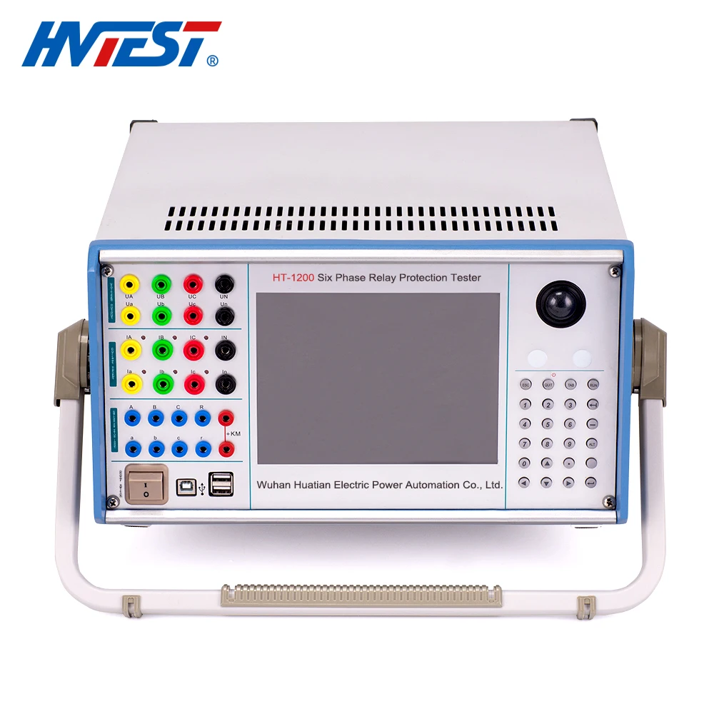 B HT-1200 Secondary Current Injection Test Six Phase Relay Protection Tester protective relay systems test equipment