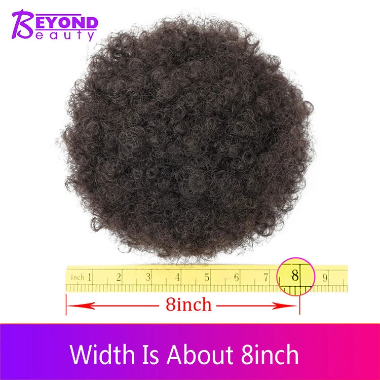 Synthetic Hair Chignon Afro Kinky Bun Curly Chignon Hair Short Drawstring Chignon Bun