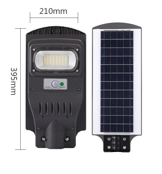 High Lumen Induction Motion Sensor Waterproof Integrated Outdoor 30w/60w/90w/120w Road Led Garden Solar Street Lights