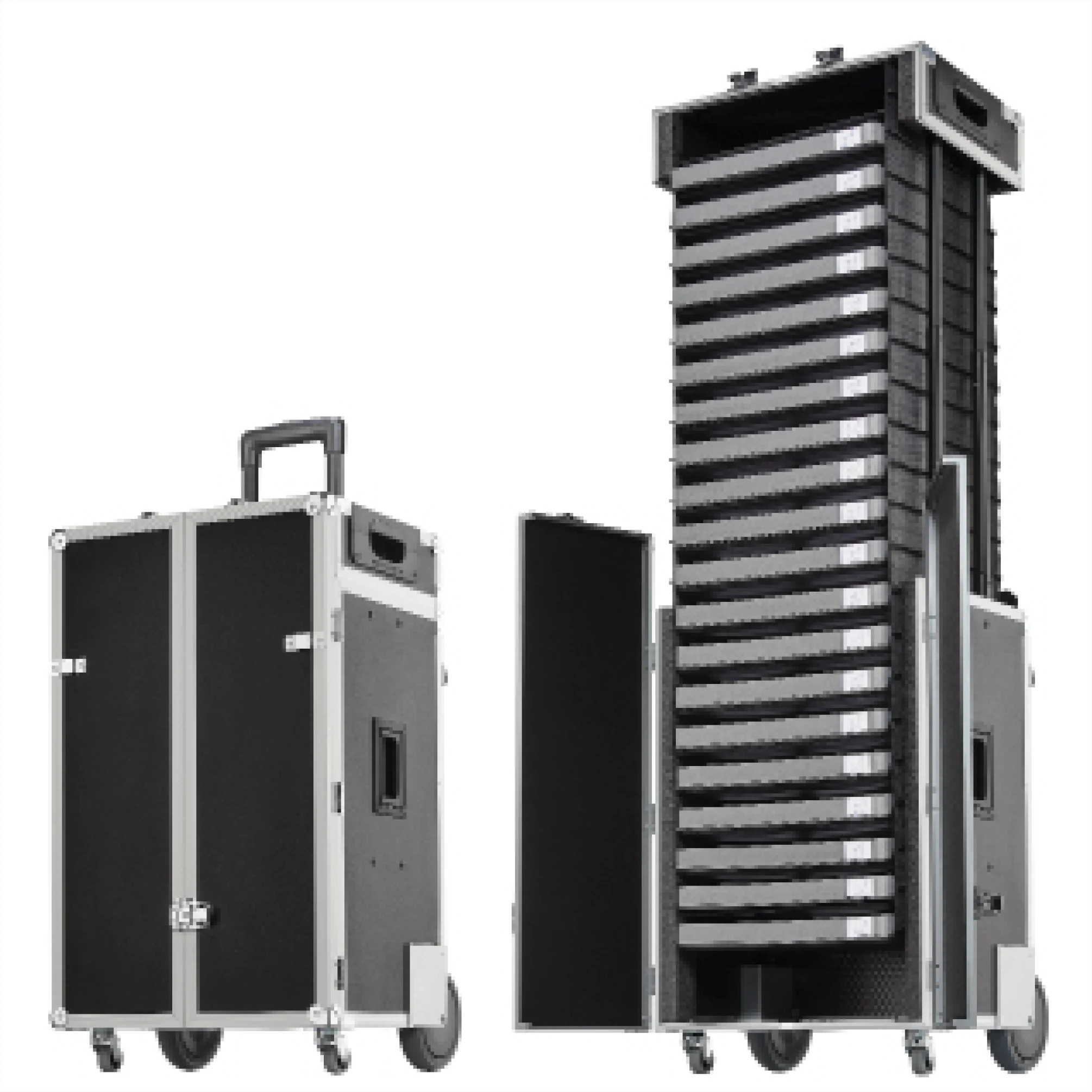 Подтянуть модные 61L ящик для хранения косметики ящик для хранения шкафы коробки перевозкы груза очки выставки дисплей панель доска пенопластик