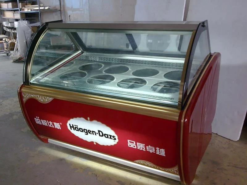Gelato Display Showcase/Ice Cream Showcase Refrigerator for Supermarket