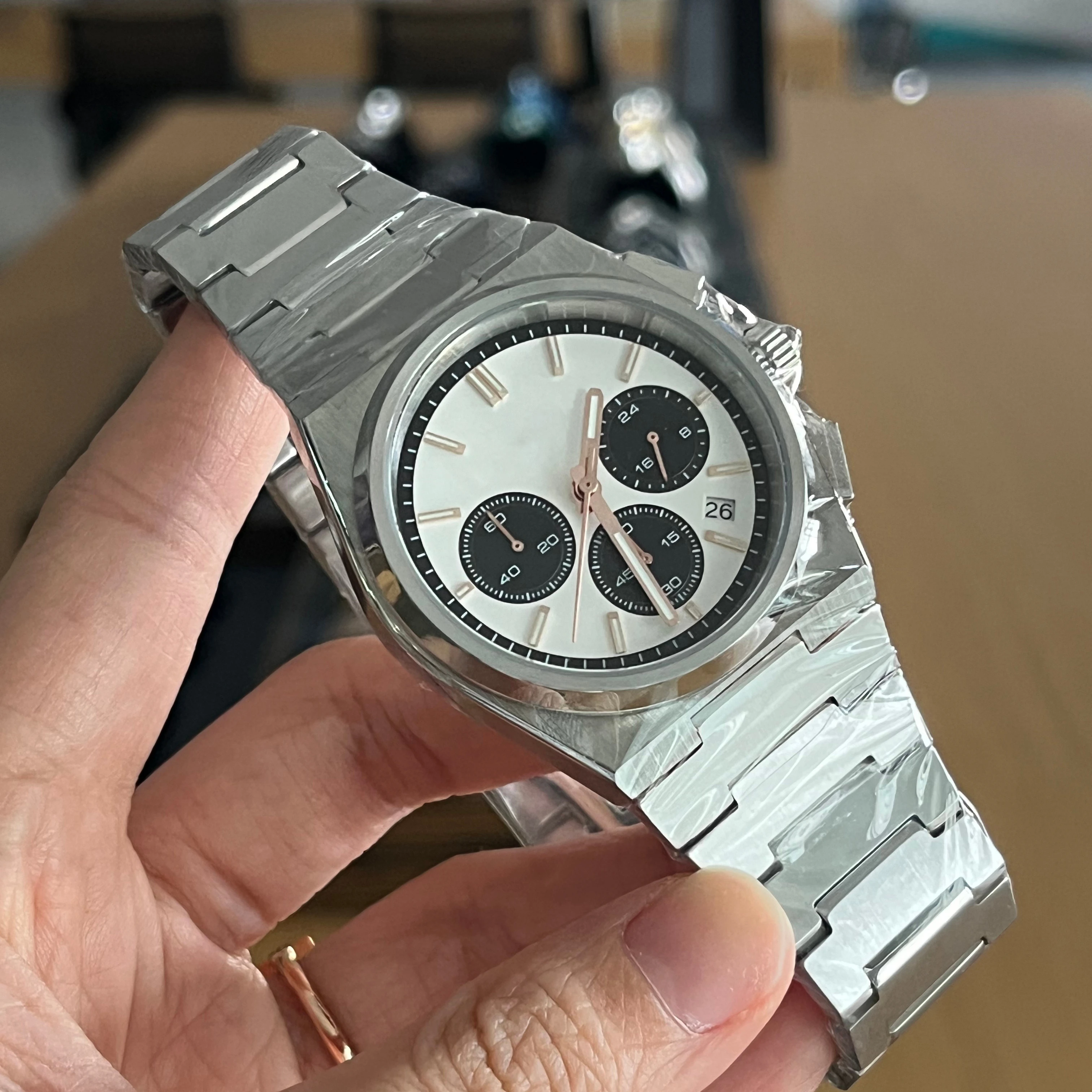 Crystal Men Watches Minimalist Personalized Watch Sapphire Quartz No Brand Private Label Watches