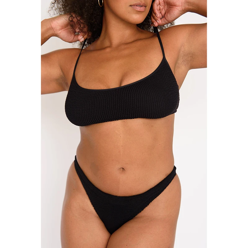 Factory Direct Custom 2 Piece Bathing Suits Woman Mature Women Underwire Swimwear Thong Bikini