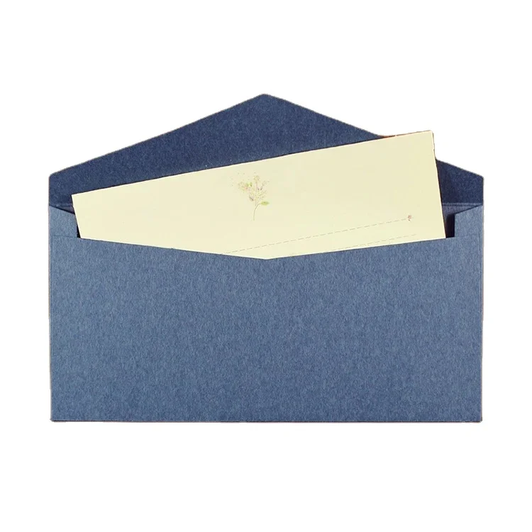 Customizable promotional greeting card packaging recycled wedding card packing envelopes