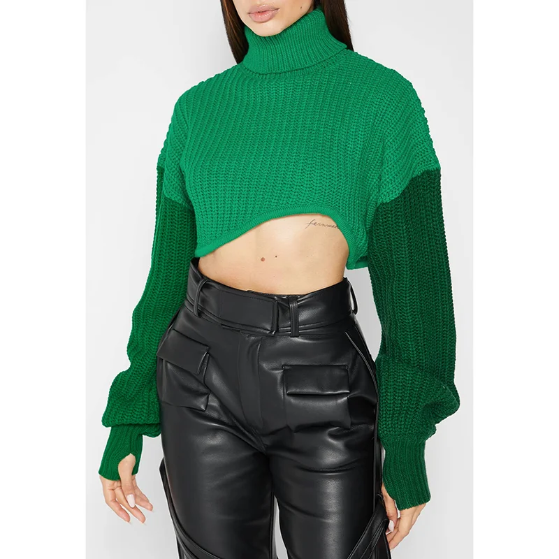 OEM Custom Logo Fashionable Jacquard Ladies Knitwear Pullover Turn Down Collar Knit Jumper Top Women Sweater