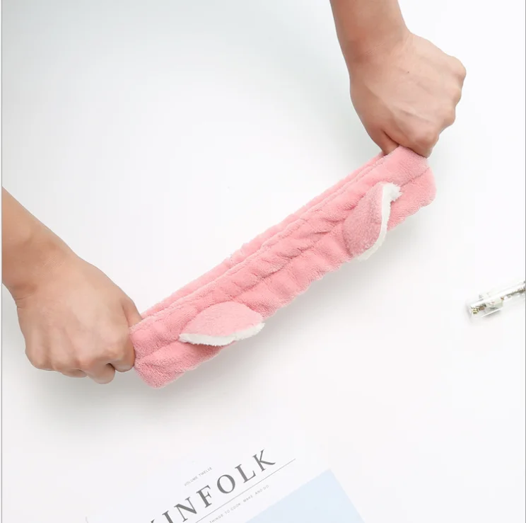 
Christmas gift Hair bow Stereo Cat Washing Face Hairband Makeup Headband Female Applying 