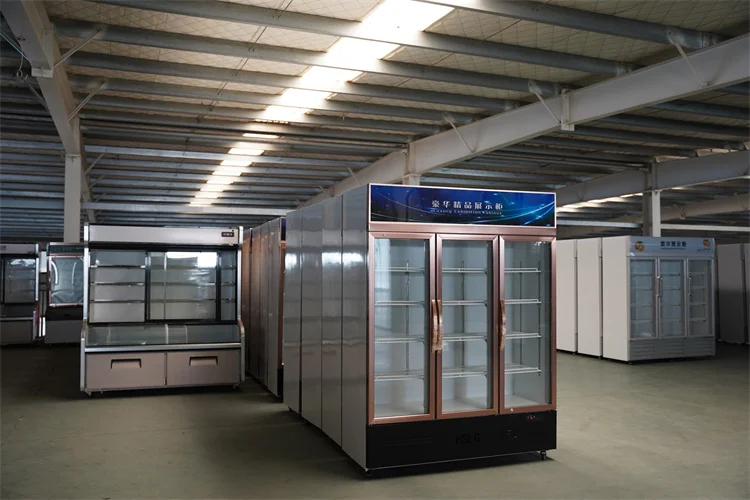 Aluminium-alloy three doors Beer Cabinet Commercial Beverage Refrigerator Vertical  beverage display cooler