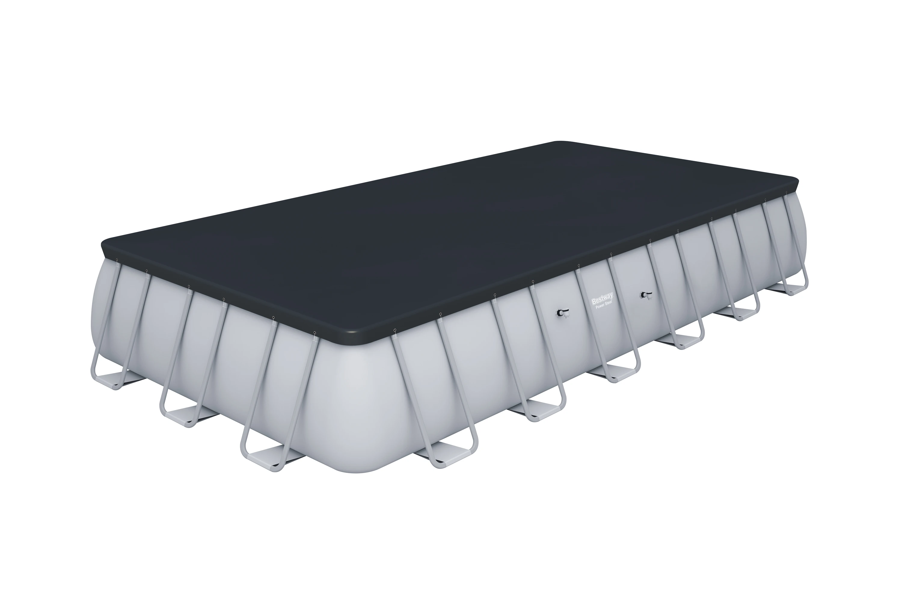 Bestway-56474 Power Steel Rectangular Plastic Frame Family Lounge Swimming Pools Products
