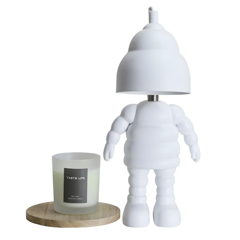 Dimmable Night Light Candle Warmer Robot Electronic Melting Lamps Home Office Bedroom Living Room UK Plug