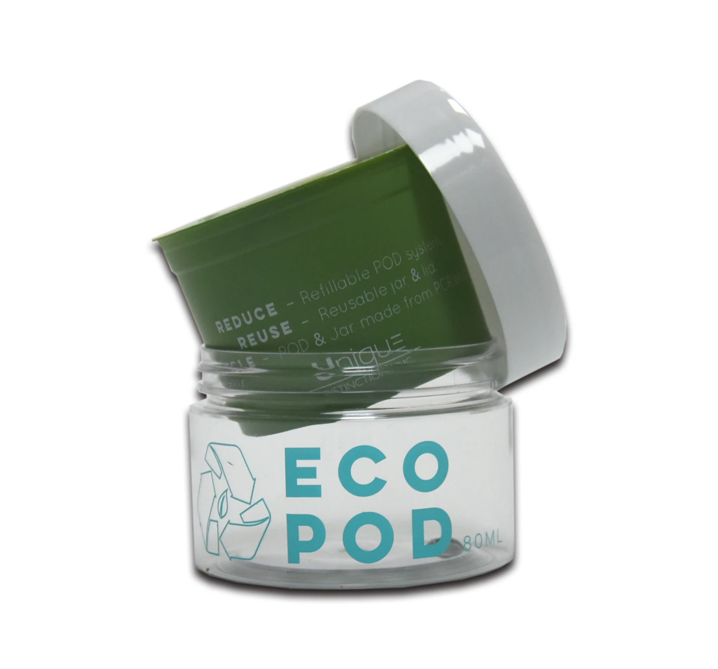 Двойная стена, экологически чистые многоразовые Пустые Косметические Контейнеры для масляного масла для домашних животных с широким ртом, пластиковая банка для крема