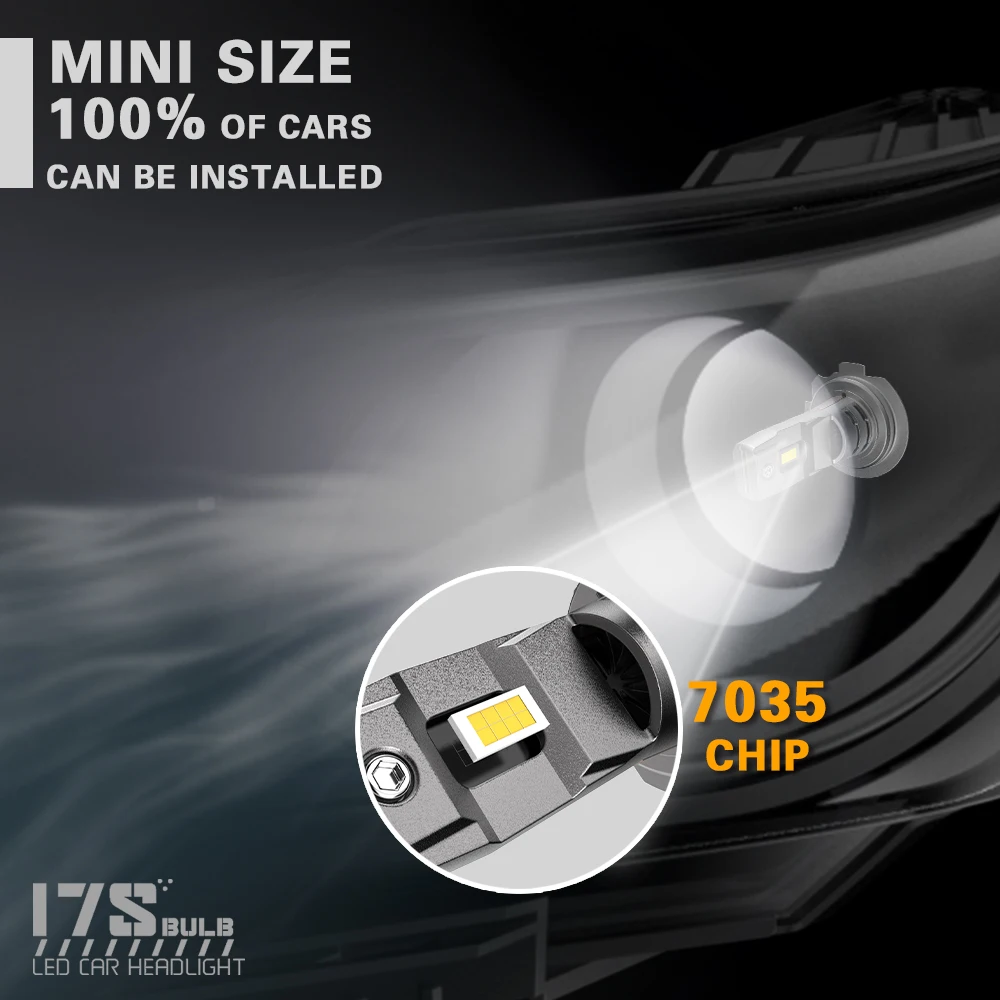 Wholesale high quality I7S h11 h8 30W 3600lm h7 12v similar size with halogen bulb for h7 car led light headlight