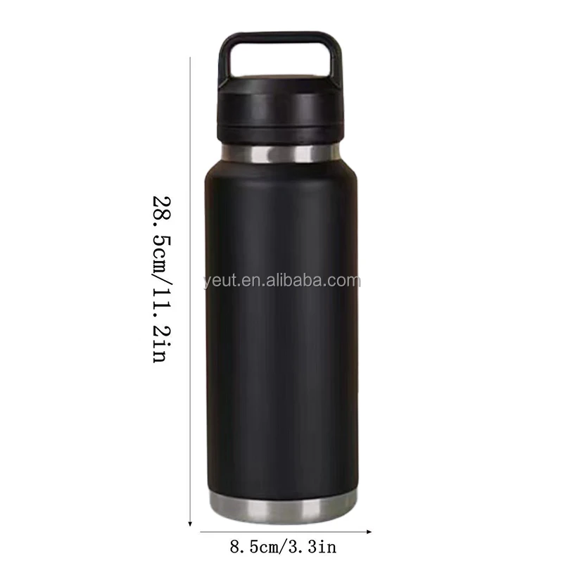 Wholesale 36oz 18oz Vacuum Flask Outdoor Carrying Sport Bottle Stainless Steel Gym Insulated Water Bottles