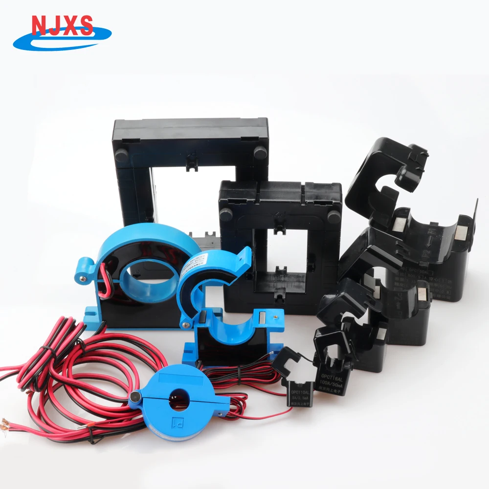 High Performance Split Core Current Transformer NJXSE 20mA 50mA 100mA 333mV 1V 5V 5A 1A OutPut CT AC 50A 100A 1000A 6000A Sensor