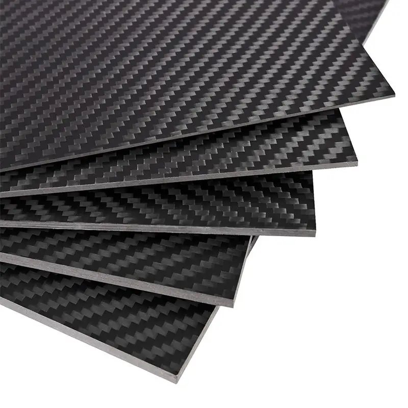 Wholesale high-quality carbon fiber OEM high-strength 100% 3K carbon fiber plain or matte carbon plate in Chinese factories