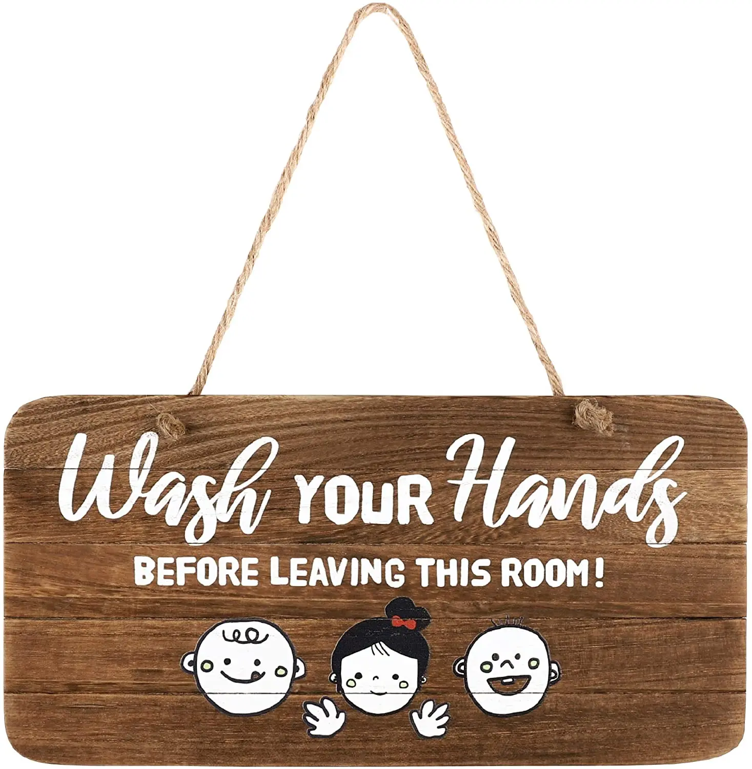 
Bathroom Wash Your Hands Real Pallet Rustic Wood Bathroom wood Sign 