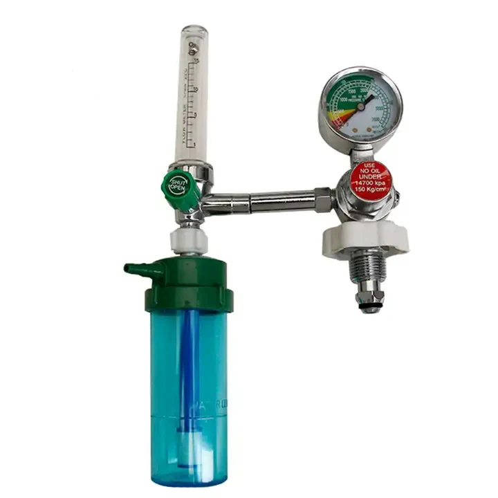 Good quality cylinders usage medical gas gauge meter manometer oxygen pressure oxygen regulator for hospital