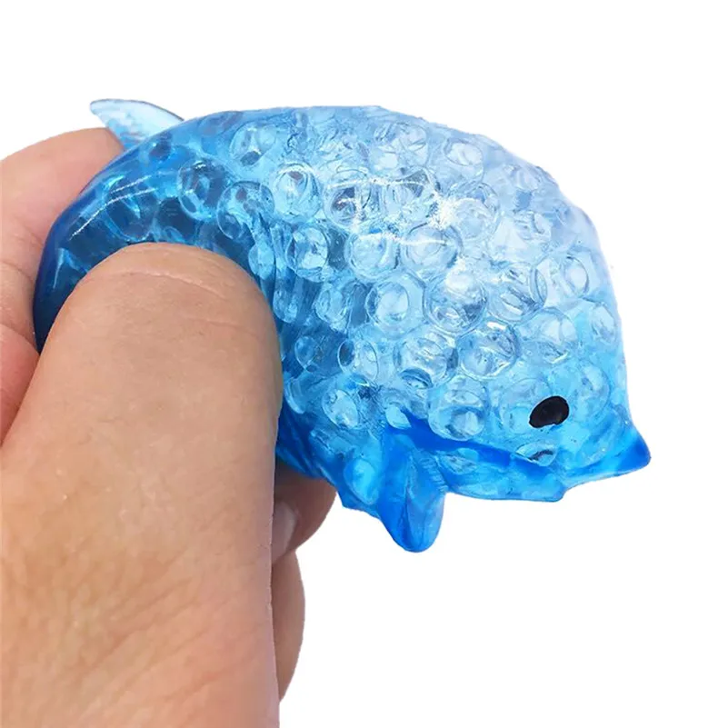 Squishies Toy Spongy Dolphin Bead Stress Ball Squish Antistress Squishy Toy Stress Reliever Toys For Children