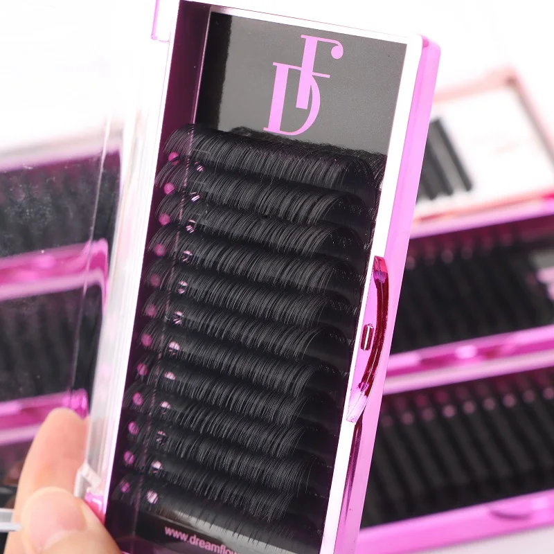 Volume lash packing box Mink lashes tray private label lash extensions easy fan faux Mink Eyelash Extension