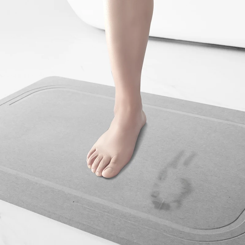Wholesale Eco Friendly Diatomite Bath Mat Super Absorbent Diatomaceous Stone Earth Mat
